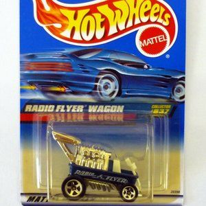 Hot Wheels Radio Flyer Wagon #837 Blue Die-Cast Car 1999